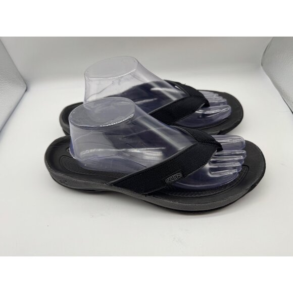 Keen Women's Black Kona Flip Sandal Shoe 1019293 Size 10.5 EU 41 - Picture 1 of 9